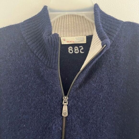 Odd molly 588 Men Sweater wool alpaca Size 4 long sleeve zip up oversized - Picture 2 of 14